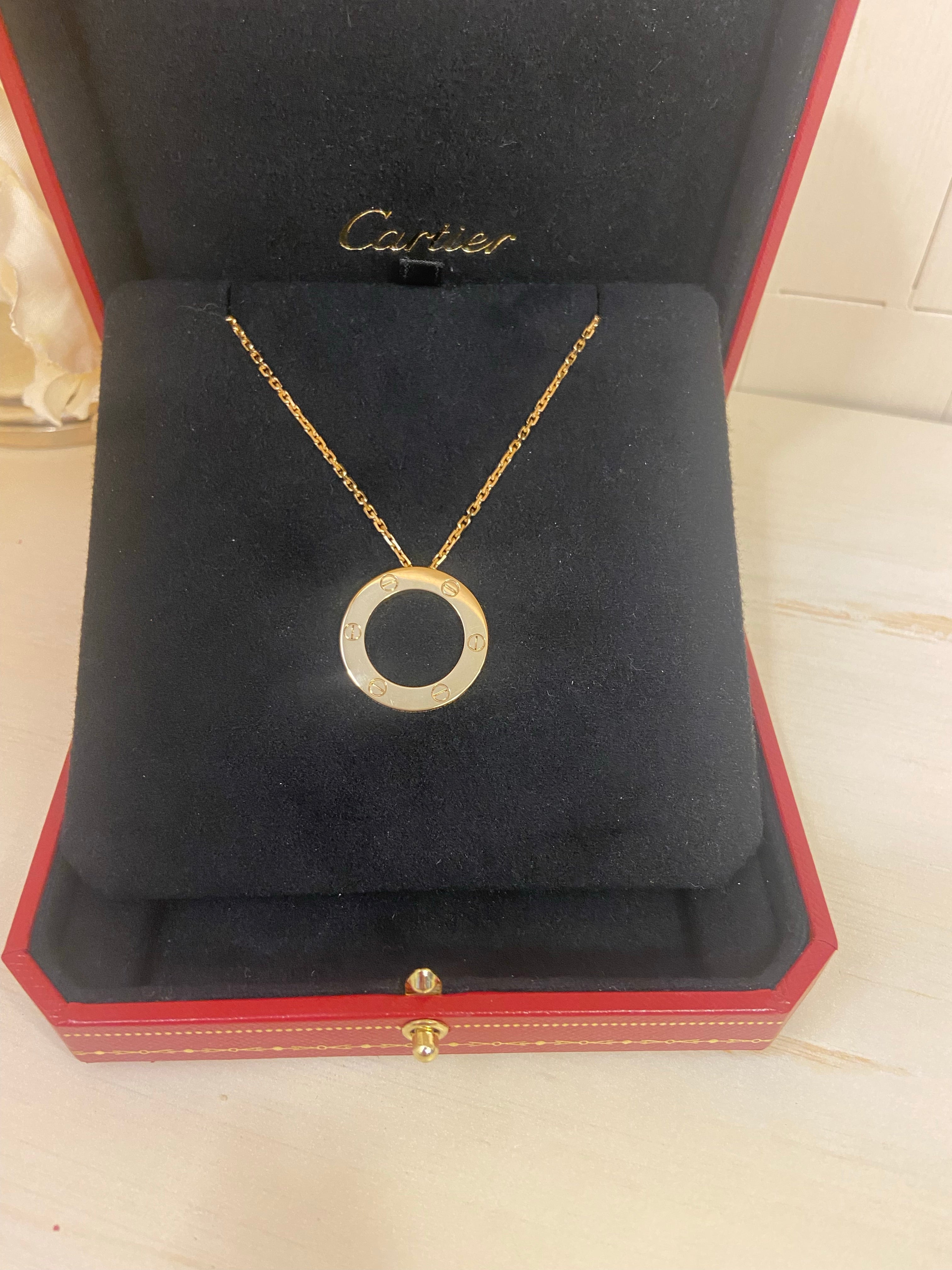 Cartier 18Kt Yellow Gold Love Necklace