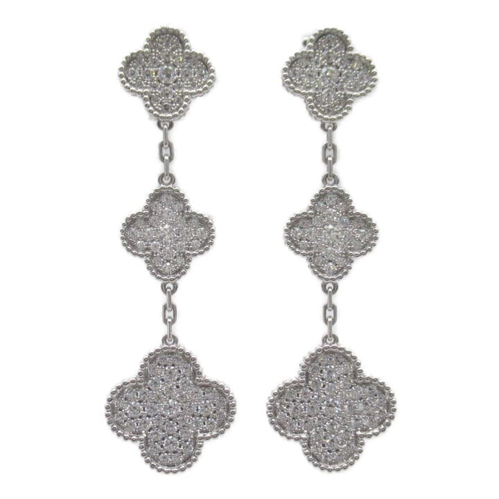 Van Cleef Arpels Diamond Magic Alhambra Tier 18KT White Gold